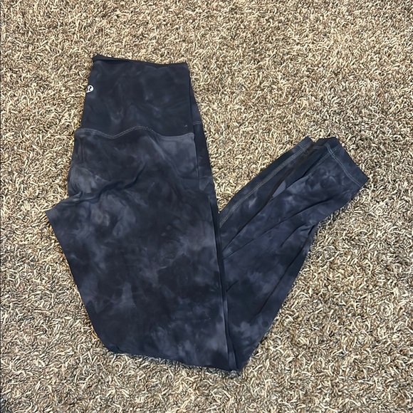 Black Tie-Dye lululemon Leggings - Picture 1 of 2
